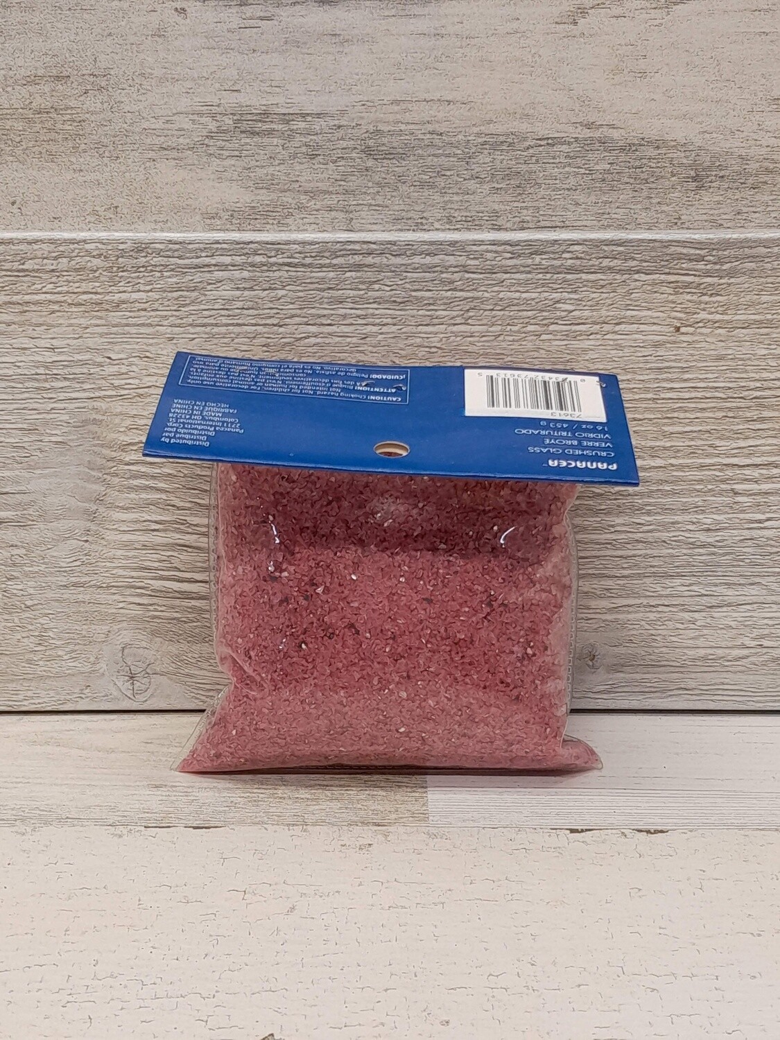 16oz Crushed Glass Pink