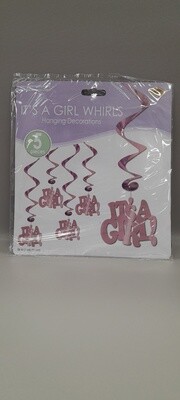 5pc 36" It's a Girl Whirls