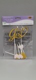 4.5&quot;x6.75&quot; It&#39;s a Girl Glitter Cake Topper Gold