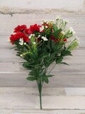 20&quot; Carnation Bush x18 Red