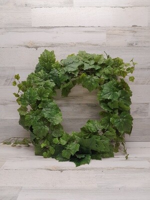 24&quot; Weatherproof Ivy Wreath Green