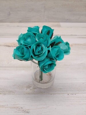 Sweetheart Rosebud Pick x12 Teal