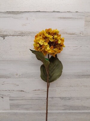 23&quot; Hydrangea Stem Yellow/Orange