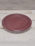 24pc 9&quot; Paper Plate Burgundy