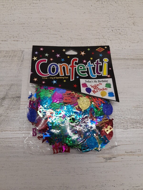 1/2oz Today&#39;s My Birthday Confetti Multi