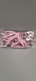 4 Row Rhinestone Wristlet w/Plastic Pad/Ribbon Pink