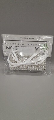 9 Row Wristlet w/Plastic Pad/Ribbon Crystal