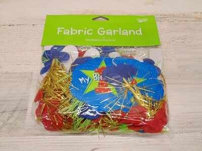 9&#39; Fabric 1st Birthday Garland