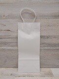 5&quot;x3&quot;x13&quot; Wine Bag White