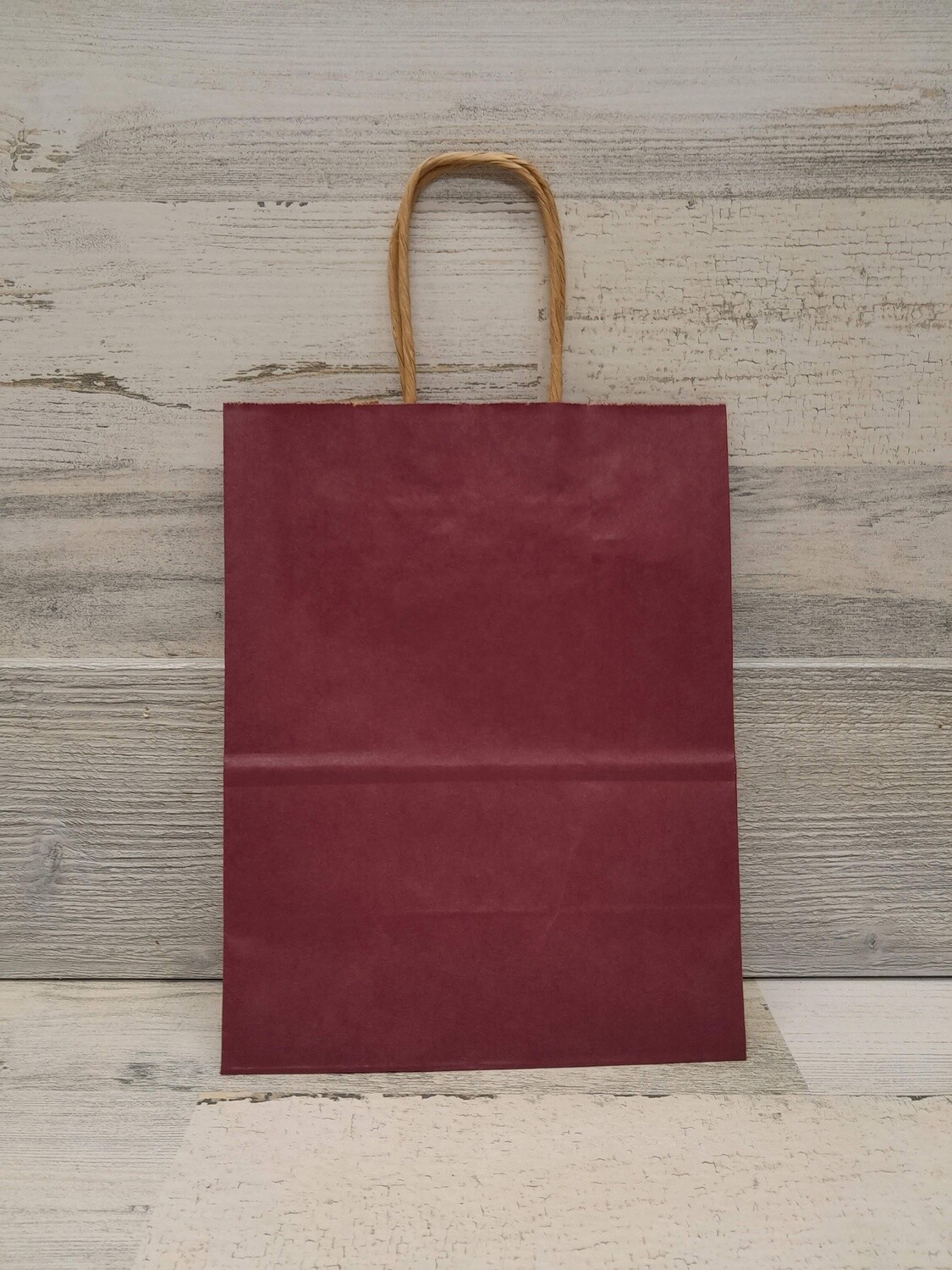 8&quot;x4.5&quot;x10.25&quot; Paper Gift Bag Burgundy