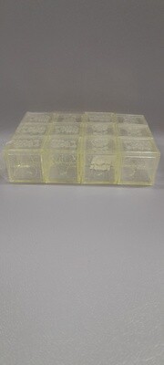 12pc 1.25" Baby Blocks Yellow