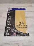 24pc 10&quot;x14&quot; Placemat Gold