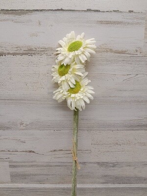 Flower Stem x3 White