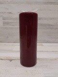 3&quot;x8&quot; Unscented Pillar Candle Burgundy