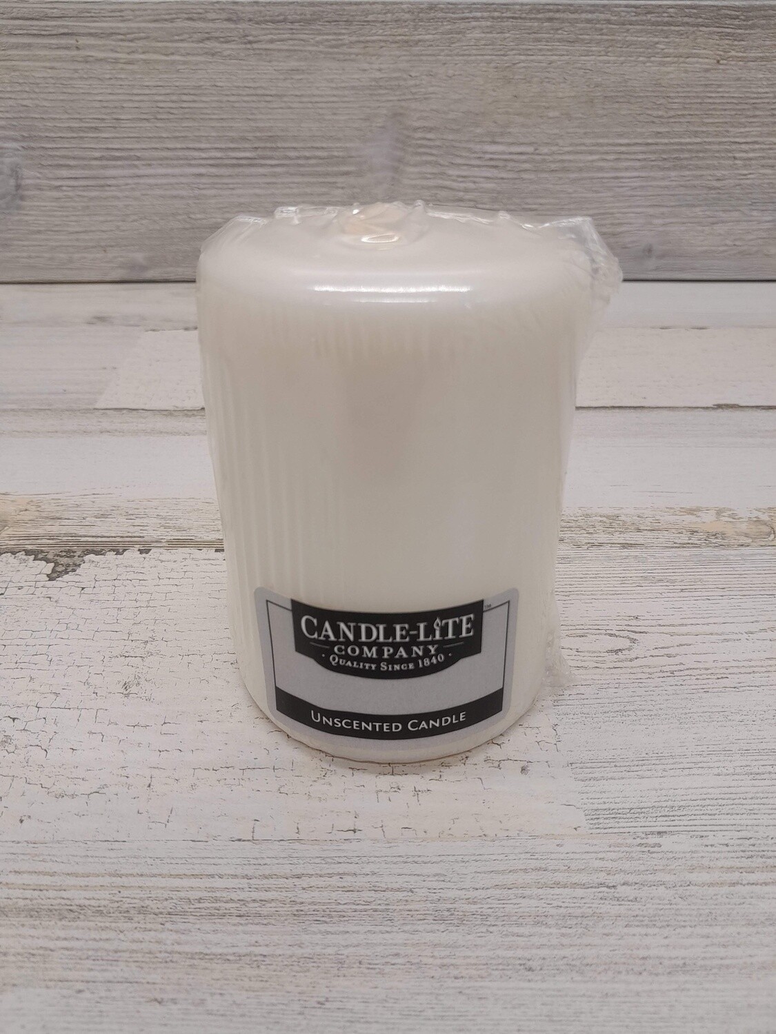 3&quot;x4&quot; Unscented Pillar Candle White