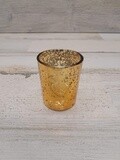 2&quot; Mercury Glass Votive Holder Gold