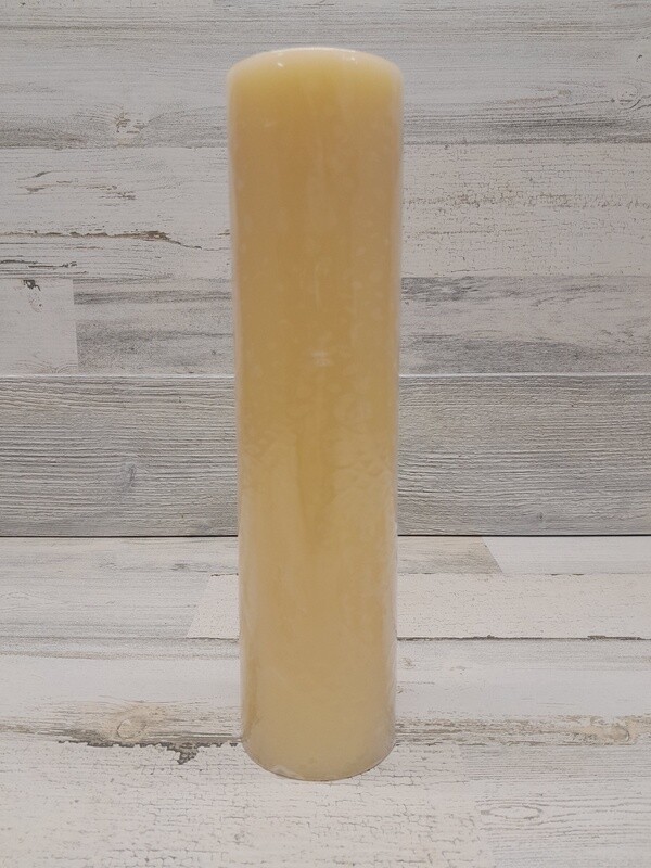 3&quot;x12&quot; Unscented Pillar Candle Ivory