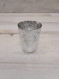 2&quot; Mercury Glass Votive Holder Silver