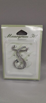 1.5&quot; Monogram Pin - S