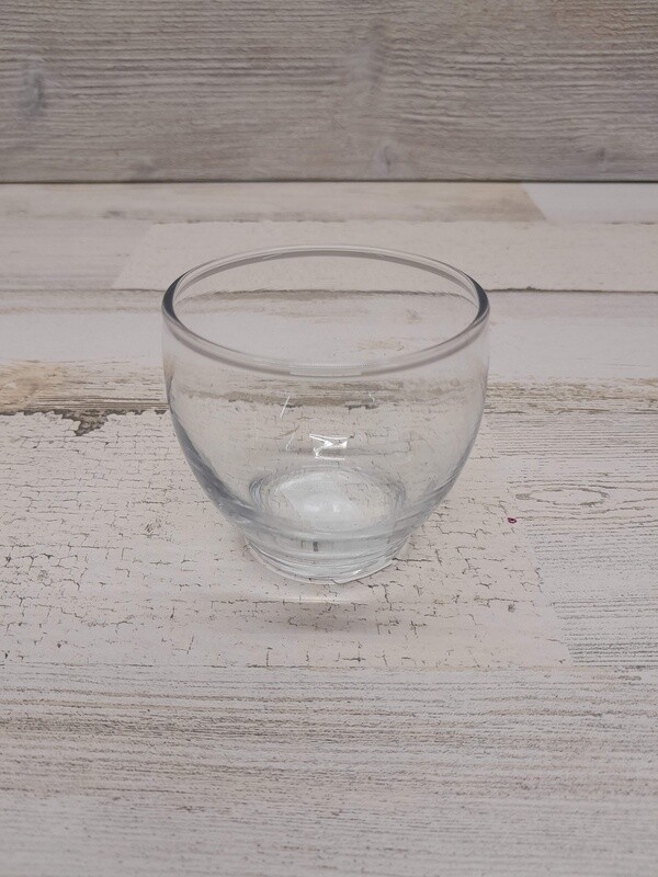 Roly-Poly Glass Votive Holder Clear