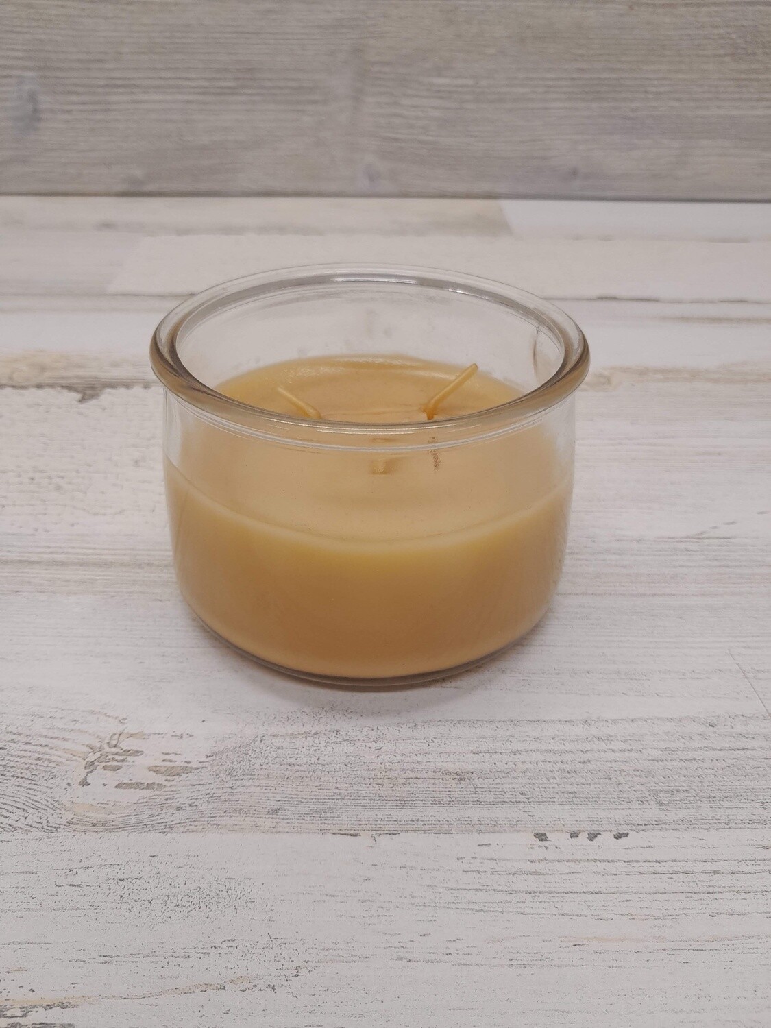 10oz 3 Wick Jar Candle Beige Hazelnut W/Vanilla