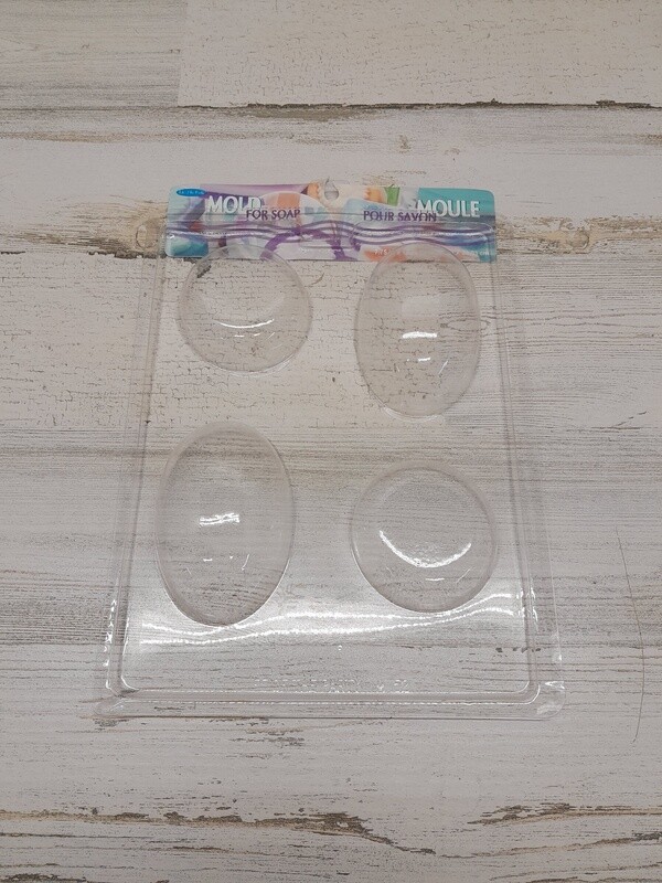 4pk Oval  Bar Soap Mold