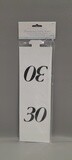 15pc #16-30 Numbered Table Tents White