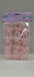 12pc 2.25&quot;x2.5&quot;x1&quot; Plastic Cross Favor Boxes Clear/Pink