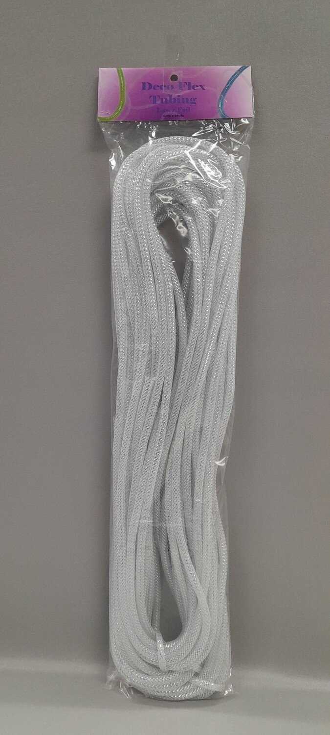 8mm x 30yd Mesh Tubing White