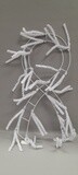 23.5&quot; Ribbon Work Wreath White