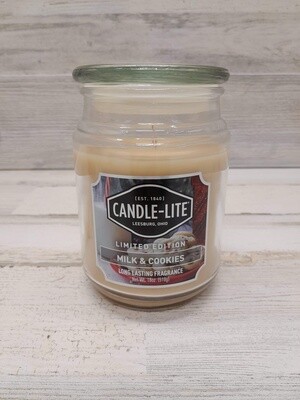 18oz 1 Wick Jar Candle Milk &amp; Cookies