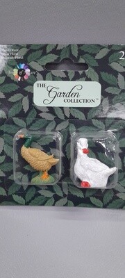 2pc Mini Garden Ducks