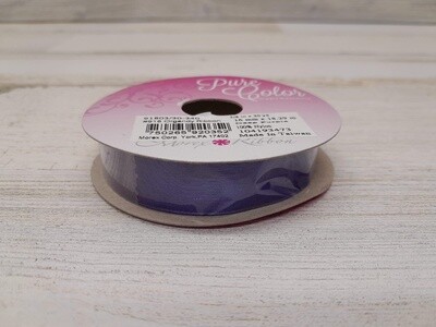 5/8&quot;x20yd Organza Deep Purple