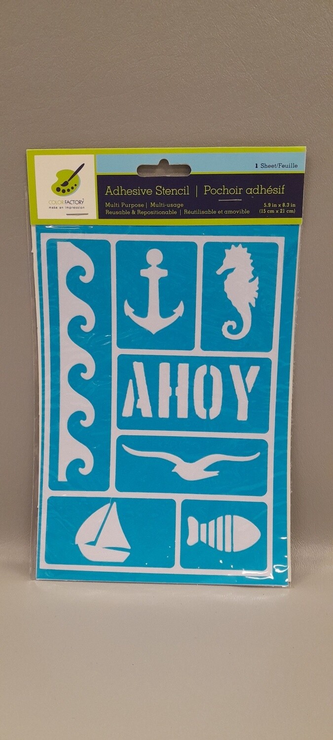 Nautical Adhesive Stencils