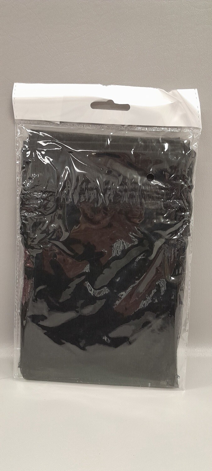 6pc 6&quot;x9&quot; Organza Bags Black