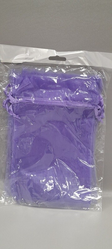 6pc 6&quot;x9&quot; Organza Bags Lavender