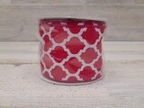 2.5&quot;x10yd Big Lattice Hot Pink