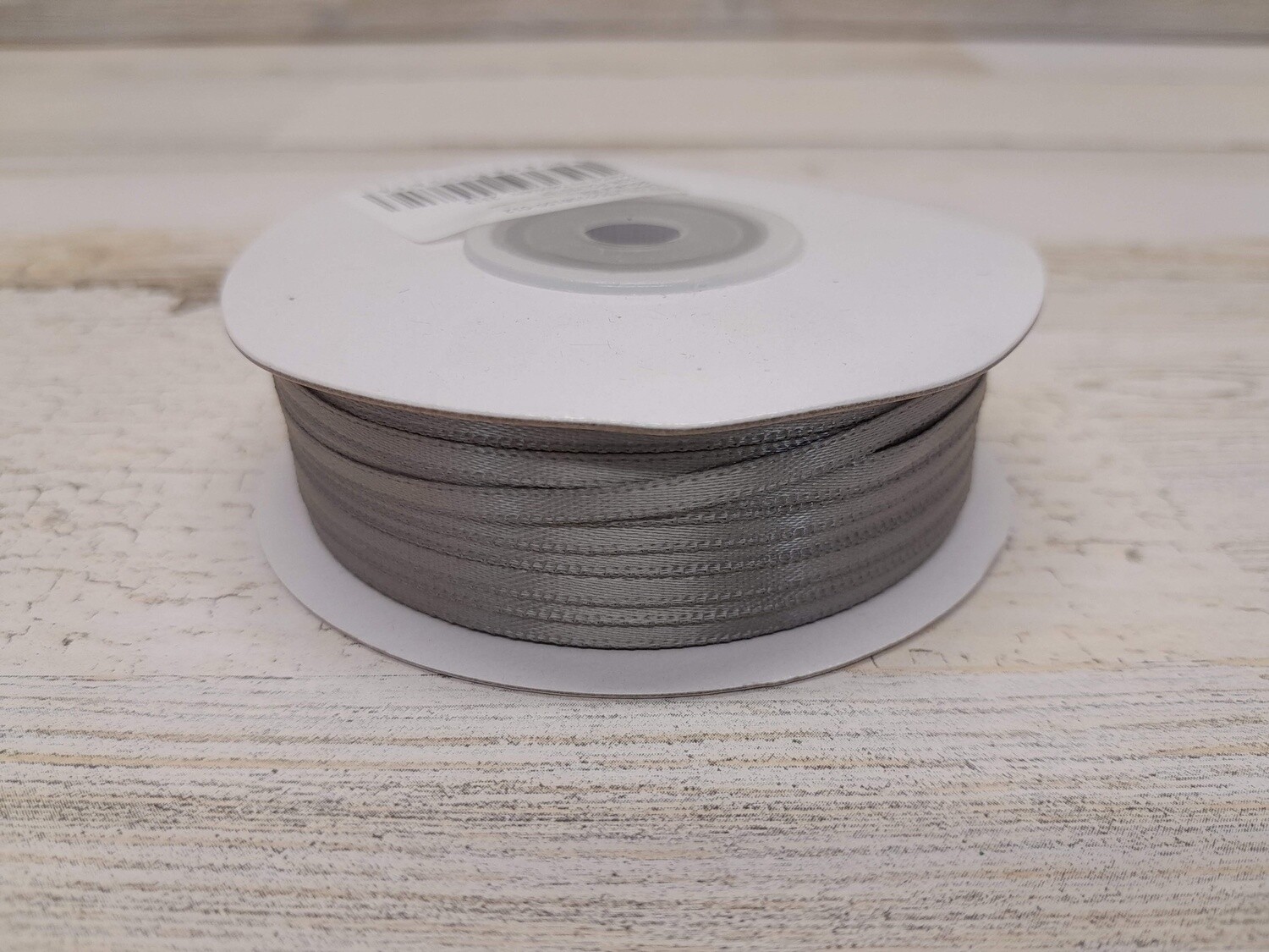 1/8&quot;x100yd Double Faced Satin Silver