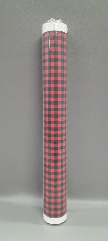 12&quot;x15&quot; Vinyl Buffalo Plaid Red/Black