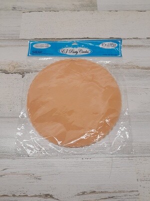 25pc 9&quot; Scalloped Tulle Circles Peach