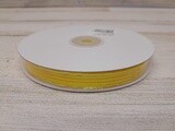 3/8&quot;x50yd Sheer Metallic Stripe Daffodil/Iridescent