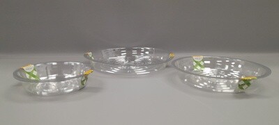Plastic Planter Saucers Clear Assorted