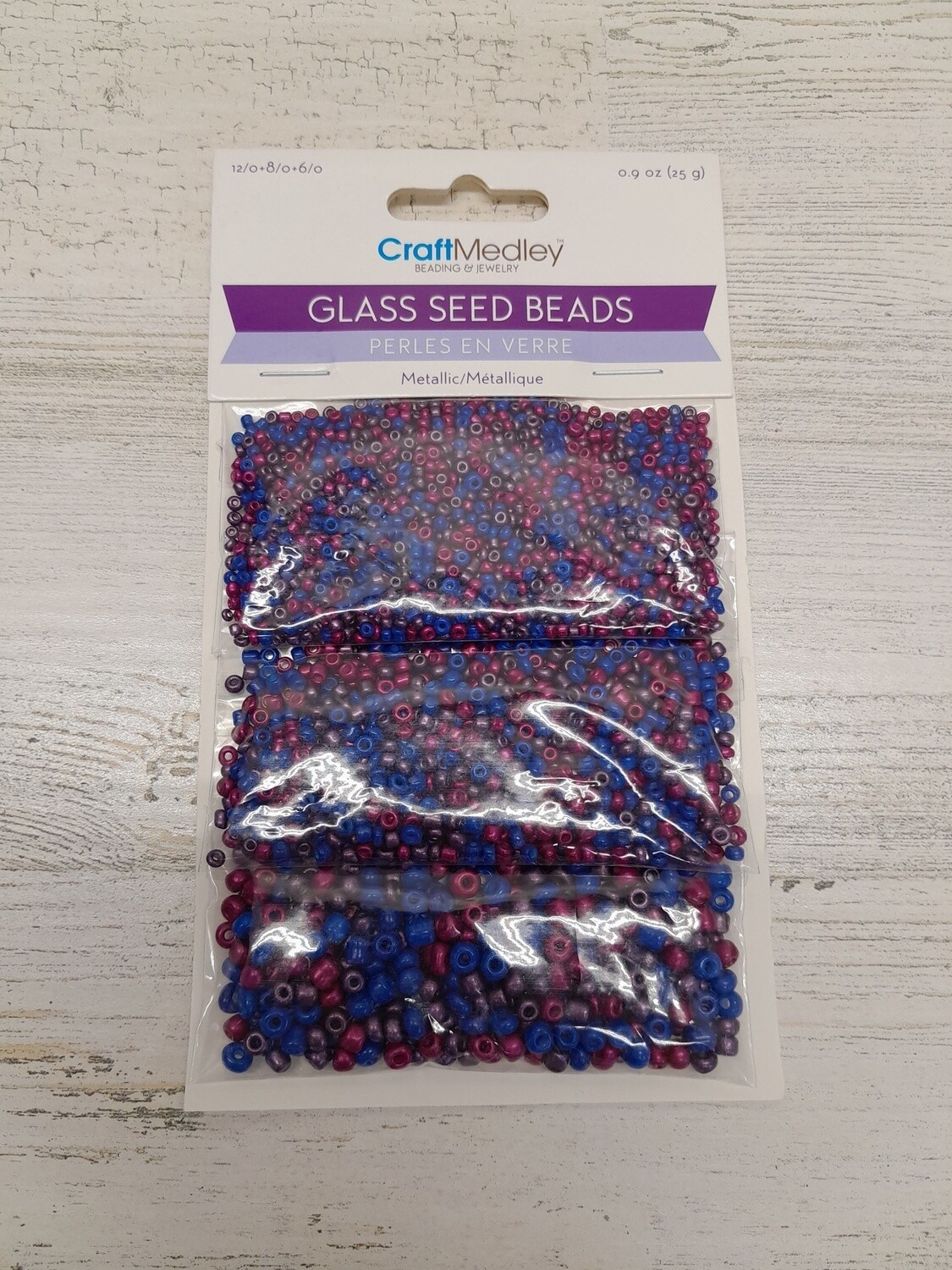 25g Glass Seed Beads Multi Mix