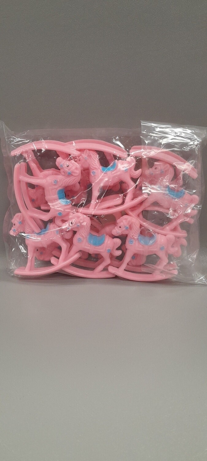 12pc 2.25&quot; Rocking Horse Pink