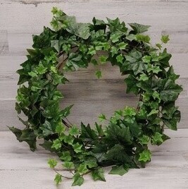 24&quot; Mixed Ivy Wreath Green