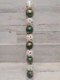 10pc 40mm Ball Ornaments Holly