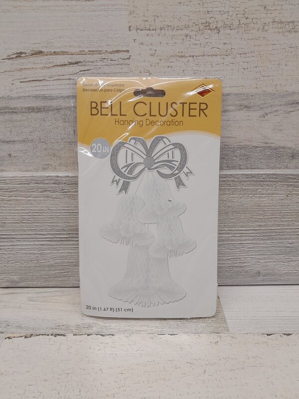 20&quot; Tissue Bell Cluster White