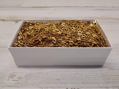 144pc 1&quot; Steel Safety Pins Gold