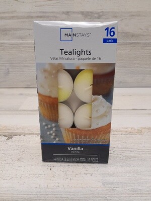 16pc Tealights Vanilla