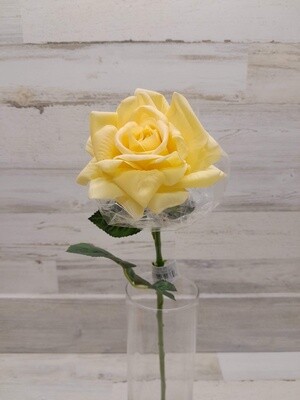 22&quot; Natural Touch Rose Stem Yellow